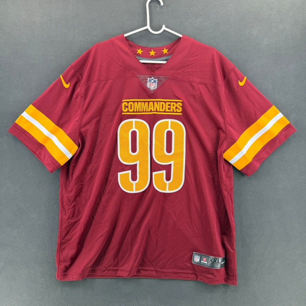 Nike Washington Commanders Chase Young 99 Football Jersey Men XXL 2XL Burgundy